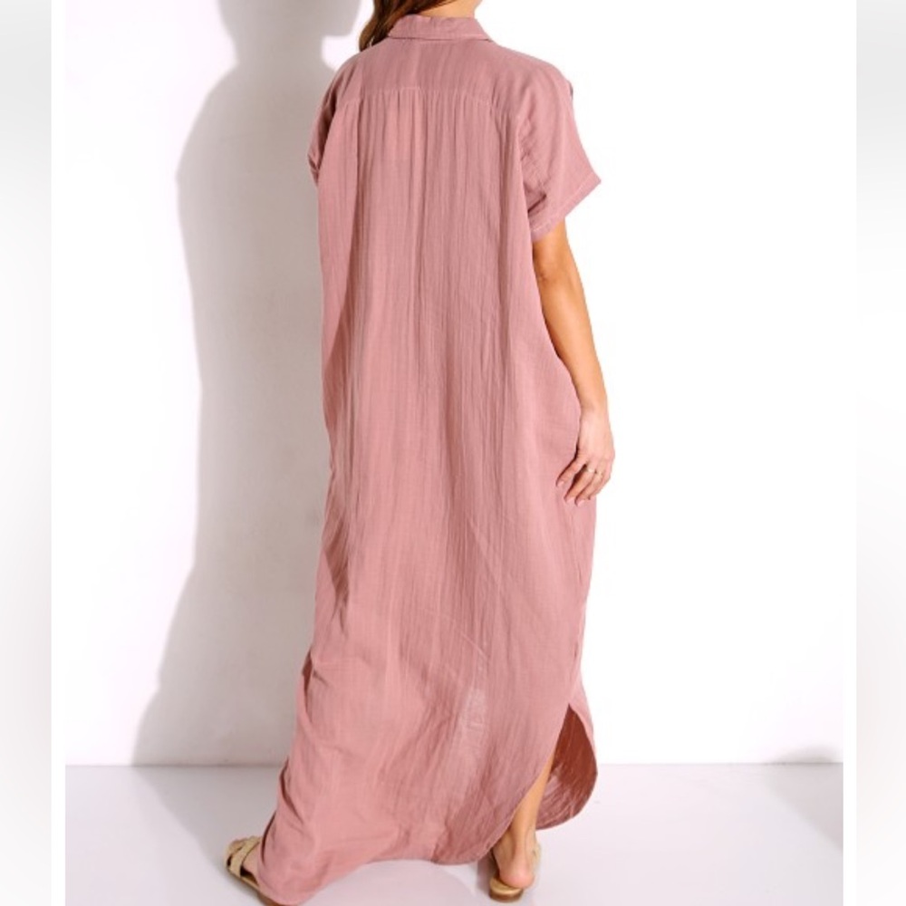 Acacia Oahu Duster Cover up in Almond - Picture 6 of 10